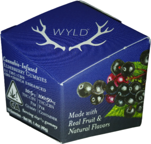 WYLD GUMMIES INDICA 2:1 100MG THC/CBN (10PC) - Elderberry Gummies