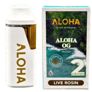 ALOHA OG 2.000 GRAM LIVE ROSIN DISPOSABLE RECHARGEABLE